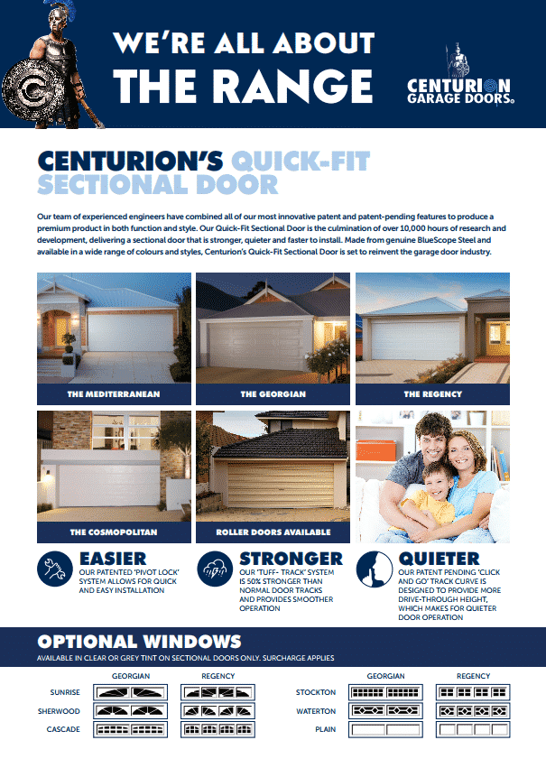 QuickFit Sectional Doors Flyer cover User Guides & Brochures