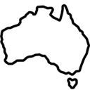 Australia Map Outline